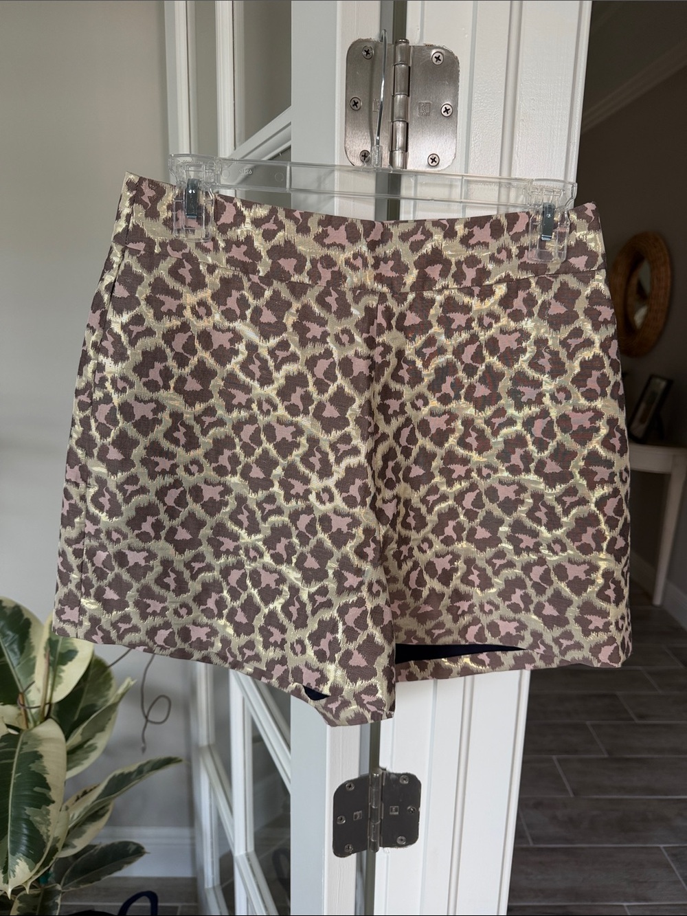 J. Crew Leopard Print Women’s Shorts - Pink/Tan/Gold